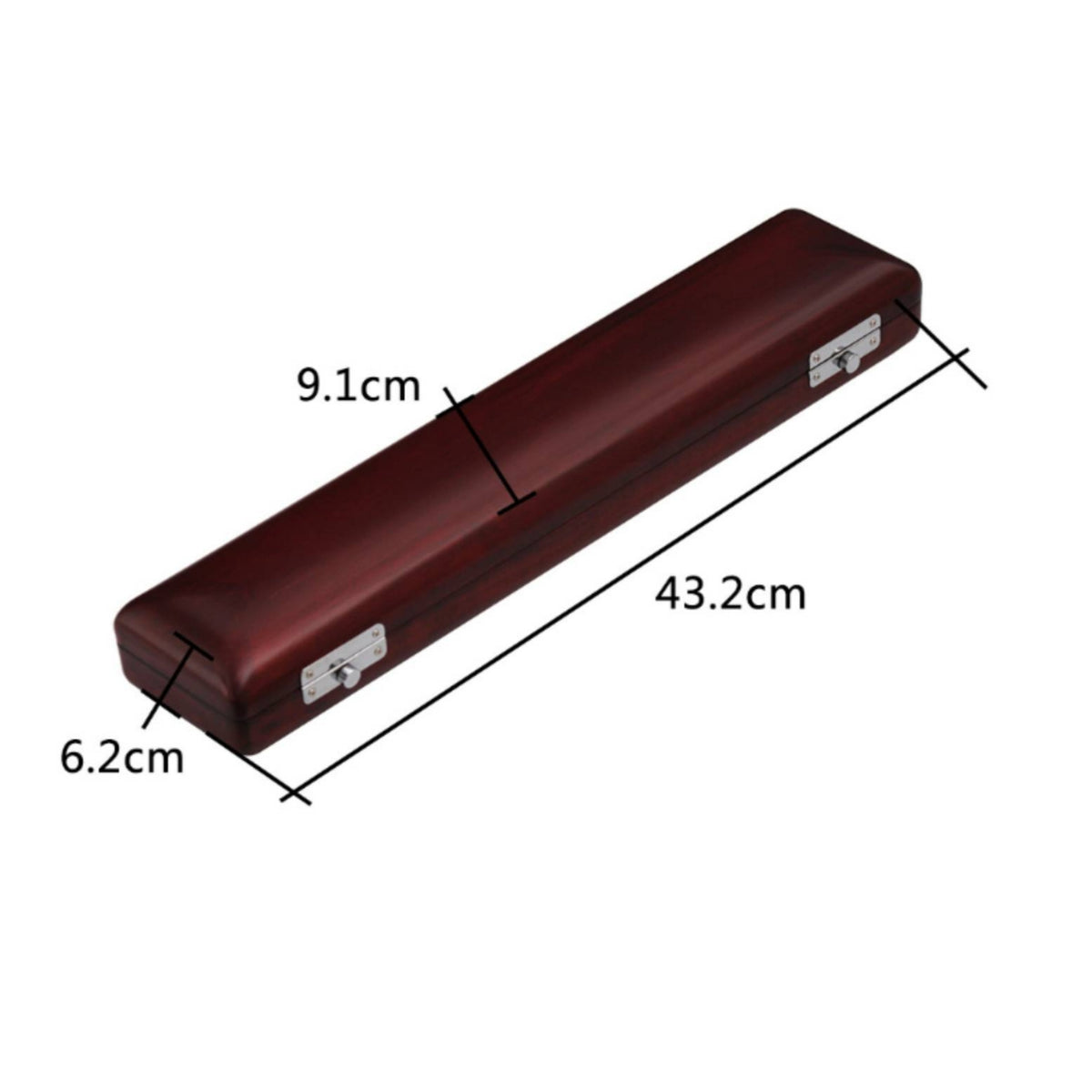 Instrument Gear wood Flute Storage Case Rosewood