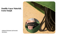 Abrasion-Resistant Climbing Rope Protection Mat Portable Canvas Rope Border Guard Double-Layer Design for Climbers, Mountaineers, Caving