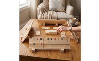 Educational Number Game Early Learning Wooden Game with Card Racks Sturdy Counting Toy for Classroom, Preschool