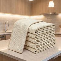 Thick Fish Scale Cloth and Microfibre Cloth, Cleaning Cloths for Glass, High Absorbency Reusable 30x30cm Polishing Rag