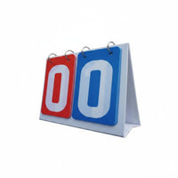 Flip Scoreboard High Visibility Numbers Tabletop Score Keeper Smooth Turning Manual Score Counter for Referees, PE Teachers, Tournaments, Gym Class