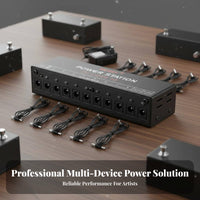 10 Output Effects Power Supply Low Noise Isolated Guitar Effects Power Supply Short Circuit Protection Musical Instrument Accessory for Guitarists
