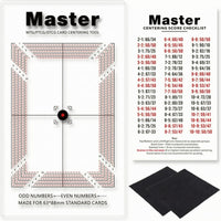 Card Centering Measurement Tool Red Dashed Guides Trading Card Centering Board