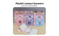 Cuddly Handbag Notepad Cute Design Mini Memo Pad Lanyard Pocket Sized Fuzzy Bag Memo Book for Teenagers, Cat Lovers, School, Daily Use, Travel