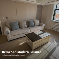 timeless Design elevateTop Coffee Table Multi-Functional elevateTop Storage Table Stable Construction Living Room Furnishing Ergonomic for Remote Workers, Apartment Dwellers, Homeowners, Lounge Area, Small Spaces, Dining