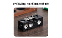 Long-Lasting ABS Material 13-in-1 Cue Tip Tool Portable Multi-Functional Tip Repair Tool Compact for Tournaments