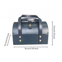 PU Leather Bracelet Box 7 Slots Bracelet Storage Box Handbag Style Mobile Jewelry Storage Case