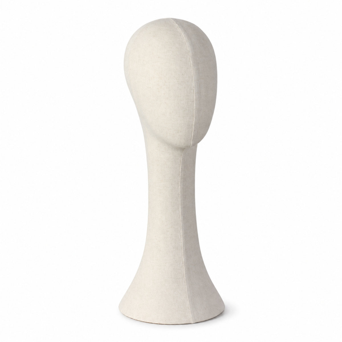 Stable Mannequin Head with Fabric Cover Neutral Fabric Mannequin Head Lightweight Long-Lasting for Boutiques, Milliners