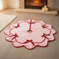 Christmas Tree Skirt Festive Christmas Tree Skirt with Edge Elegant