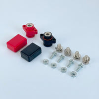 Battery Terminal Post Copper Terminal Post with Cover Connector Insulated Hardware Threaded for Electricians