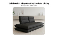 Space-Saving transformable Mattress Sofa Reclining Upholstered Fold-expandable Bed Modern aesthetic Multi-Use Furniture Foldable for Apartment Dwellers, Students, Homeowners, Small Spaces, Living Room, Lounge Area, Office