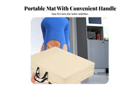 Foldable Design 4-Fold Tumbling Mat High-Density Foam Padding Folding Tumbling Mat Carrying Handles for Students, Gymnastics, Dance, Workout