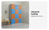 Long-Lasting ABS Plastic Locker Anti Waterproof Changing Room Cabinet Rust Resistant Gym Design Locker Lockable Doors for Employees, Students, Swimming Pool, Spa, Public Bathroom