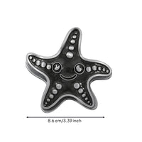 Antique-Style Starfish Clip Vintage-Inspired Starfish Paper Clip Decorative Bookmark Clips Metal for Stationery Lovers, Scrapbookers, Journaling, Desk Displays, Photo Styling