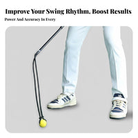 Golf Rhythm Training Rope Improves Flexibility Golf Swing Tempo Posture Ion Weighted Swing Practice for Before-Round Exercise, Indoor