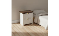 Miniature Bedside Cabinet Decorative Ornament Tiny End Table Model Photo Prop