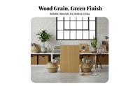 utilitarian design 5-Tier Wood and Metal Shelf Multi-Purpose Storage Rack Openrear Design storage shelf sturdyDuty Frame for Plant lovers, Office Workers, Living Room, Bedroom, Balcony, Kitchen
