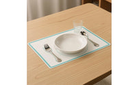 Training Placemat with Guide Markings Self-Care Place Setting Placemat Easy-Reading Tableware for Home Practice