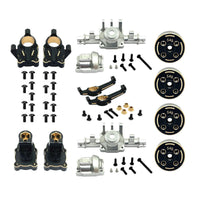 Axle Housing Kit Complete RC Car Parts with Screws Compatible RC Screws Kit for Hobbyists