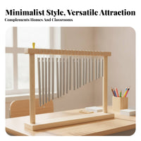 20 Tone Copper Tube Chime Hand Played Musical Instrument Accurately Tuned Acoustic Instrument for Students, Stage Performance