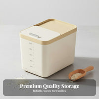 Moisture-Proof Rice Storage Container Large Capacity Rice Storage Bin Multi-Purpose for Countertop