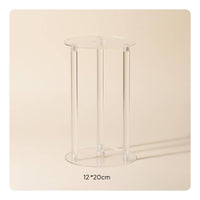5 Pieces Reusable Multi-Tier Cake Support Stand Food-Grade Material Multi-Tier Cake Stacking Kit Easy to Use for Birthdays