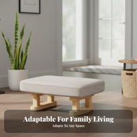 Multi-Functional Upholstered Pouffe Minimalist Design Small Stool Space-Saving Household Furniture Comfortable paddinged Top for Homeowners, Families, Office Workers, Entrypath, Living Room, Bedroom, Under Desk