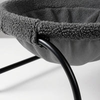Cat Hammock Window Hammock with Metal Frame, Round Soft Smooth Hammock Bed for Indoor Cats, Off-Ground Design Hanging Kitten Bed Hammock Indoor