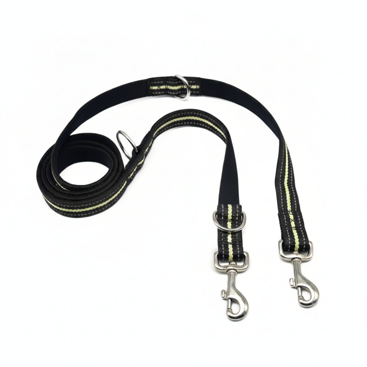 Striped Stitching Woven Dog Leash Outdoor Pet Gear for Outdoors