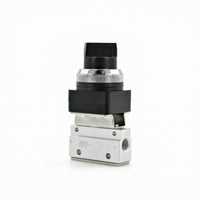 Aluminum Alloy Pneumatic Valve with Button Compact Push Button Valve Momentary 13mm Thread for Automation Projects
