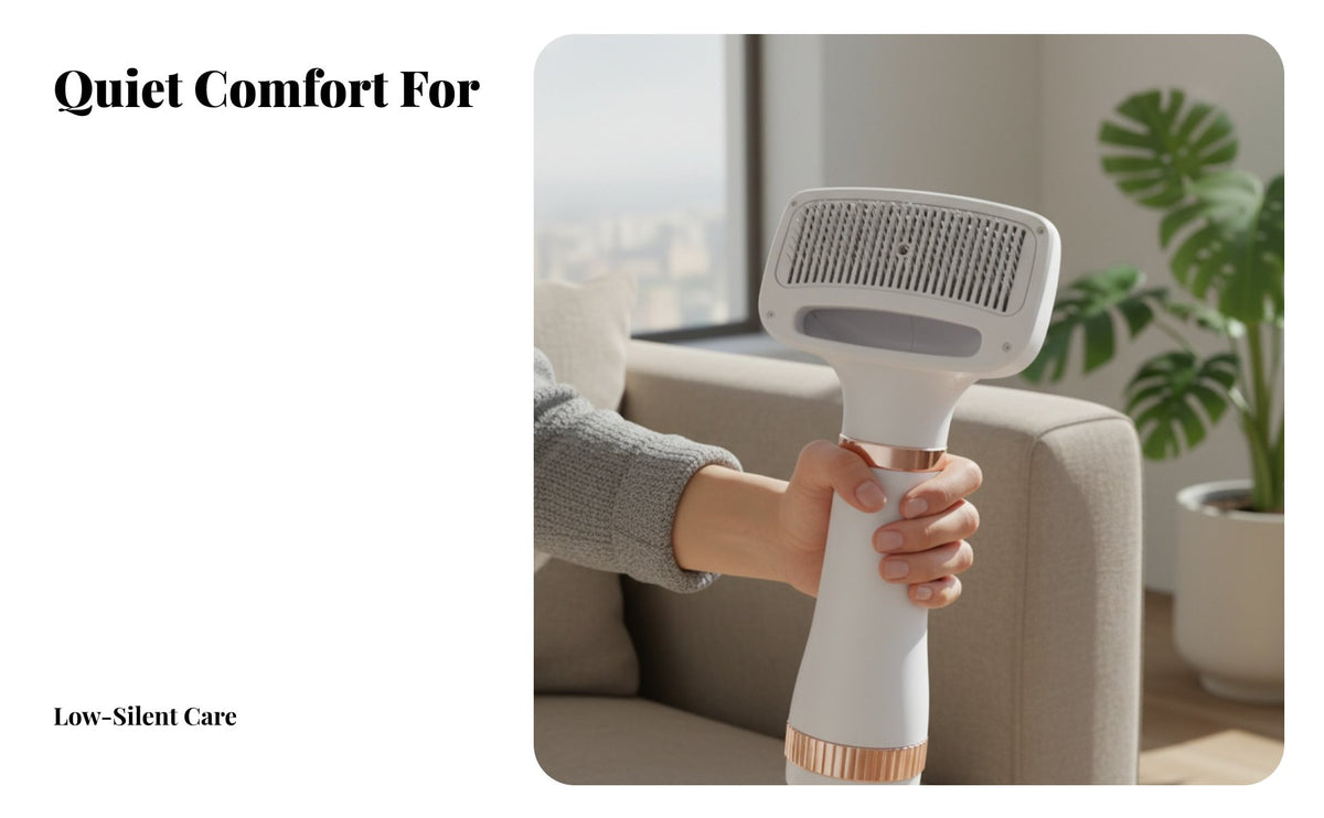 2-in-1 Pet Hair Dryer Brush Quick Dry 2-in-1 Pet Dryer Brush Low Noise