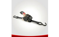 Automatic Retracting Retractable Tie-down Strap Compact Retractable Ratchet Strap Long-Lasting Ratchet Tie-down with Hooks Ergonomic for Outdoor Enthusiasts, Cargo Transport