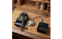 Speaker Included Timepiece Movement Accessory Kit Wired Hourly Chime Movement Kit Mounting Rings Timepiece Parts Black