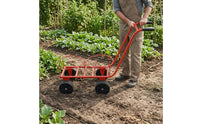 Fruit Picking Cart Tubular Frame Vegetable Picking Wire Structure Grid Garden Tool for Gardens