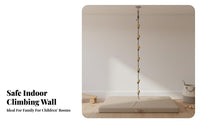 children's Rock Climbing Wall Dense Holds Junior Climber Climbing Wall Develops Strength & Coordination Wooden European Ladder Gym for Fitness Center
