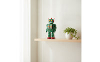 Tinplate Toy Robot Powered Tinplate Robot Shelf Display for Collectors, Photography Prop
