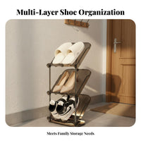 Space Saving Multi-Layer Shoe Rack Easy to Assemble Transparent Shoe Shelf Quick Installation Large Capacity for Families, Apartment Dwellers, Students, Entryway, Hallway, Bedroom, Dorm Room