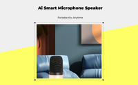 Karaoke mic with stereo speaker