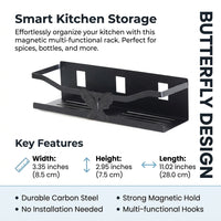 Cabinet and Carbon Steel Kitchen Fridge Rack for Students, Multi-Functional Side Storage Shelf and Refrigerator