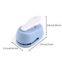 Portable Lever Craft Punch Compact Handheld Paper Punch Palm-Sized Labor-Saving for Crafters, Classroom Crafts
