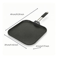 Baking Pan with Handle Sturdy Nonstick Baking Pan Cooking Sheet Compact Tray Crispy for Home Cooks, Kitchen