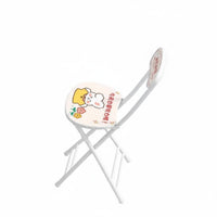 Foldable Backrest Chair Space-Saving space-efficient Seat with Backrest InstallationNo Assembly Required Household Furniture Portable for Small Apartment Dwellers, Home Office Users, Students, Study Room, Dormitory