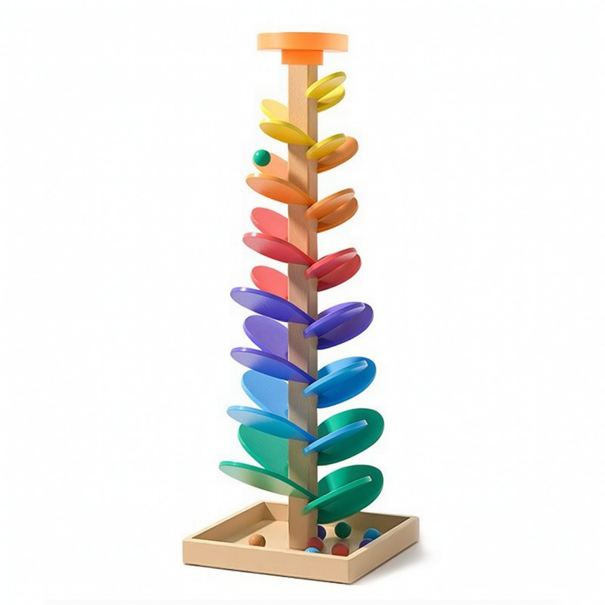 DIY Cross-Border Children's Educational Toy Rainbow Music Tree Wooden Ornament Kindergarten Gift Wholesale