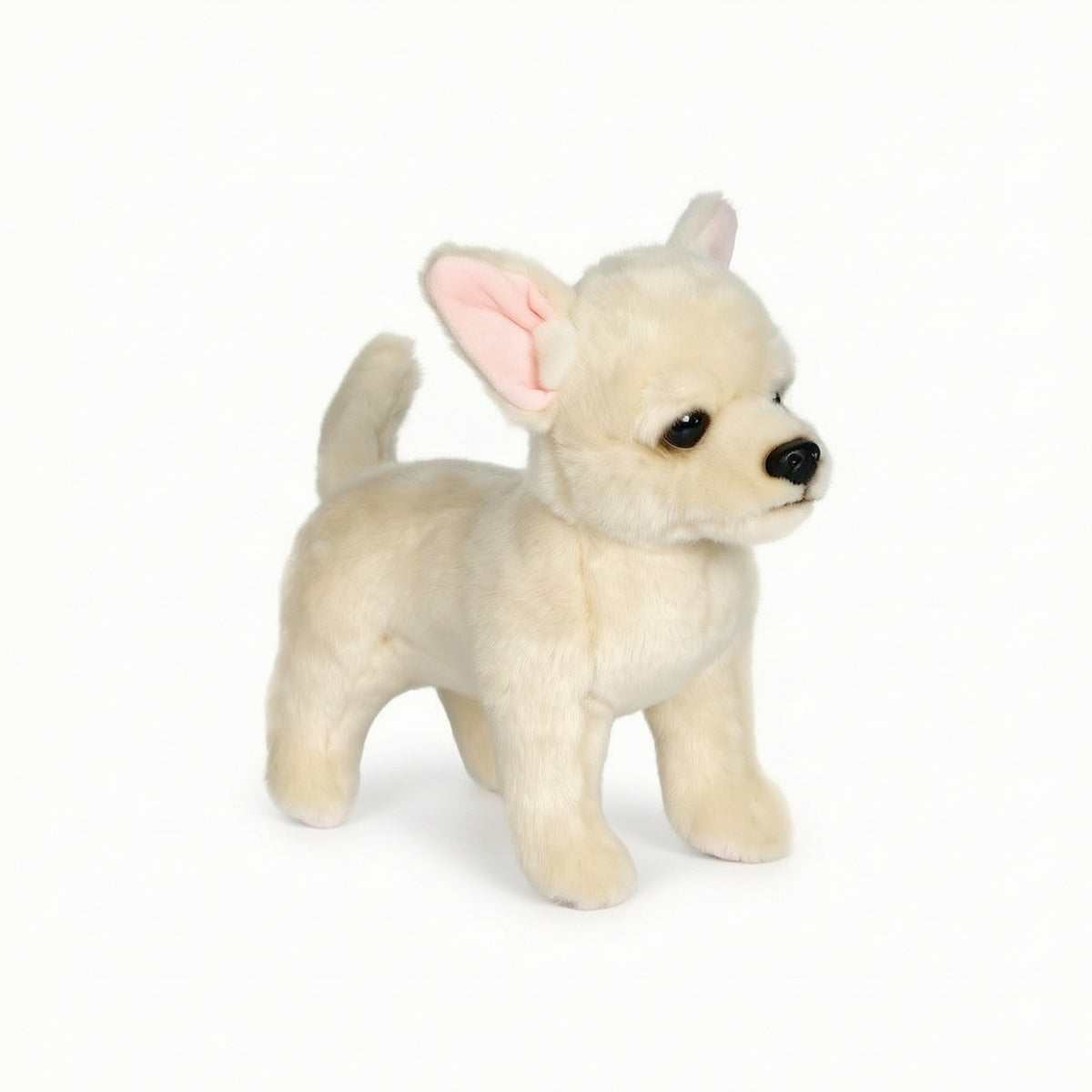Chihuahua Stuffed Toy Lifelike Chihuahua Stuffed Dog Plushie Cuddly High Quality for Children, Playroom, Bedroom