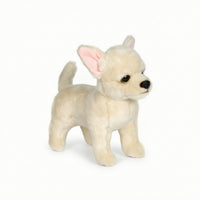 Chihuahua Stuffed Toy Lifelike Chihuahua Stuffed Dog Plushie Cuddly High Quality for Children, Playroom, Bedroom