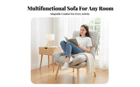 Ergonomic Design Upholstered Accent Chair Thick Cushioned Upholstered Armchair High spine support Single Sofa Sturdy Frame for Apartment Dwellers, Homeowners, Bedroom, Study Room, literary corner, Home Office