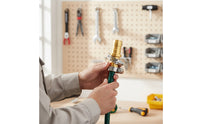 Hose Splicer with Clamps Metal Hose Repair Connector Rustproof for Homeowners
