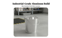 Seamless Joining Aluminum Pail Blast-Resistant-Proof Pail Utility Container for Firefighters, Industrial Workers, Gas Station Attendants Plants, Factories, Workshops, Warehouses