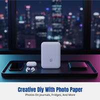 Photo Printer, Portable Bluetooth Mini, Pocket Color Printer