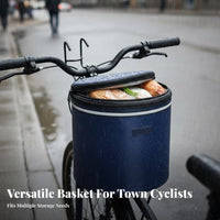 High Capacity Waterproof Bike Basket Multi-Use Folding Bike Basket Easy Installation for Cyclists, Adults, Commuting, Daily Errands, Outdoor